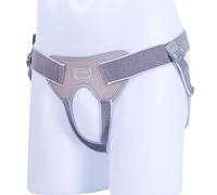 YCYRF Hernia Inguinal Hombre, Ajustable Cinturon Hernia Inguinal para Hombres y Mujeres para Lado Izquierdo o Derecho con 2 Pares 4 Almohadillas de Compresión ExtraíBles(Small)