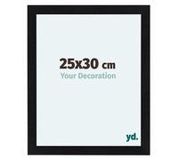 yd. Cornice 25x30 cm Nero Opaco - Cornice in MDF Como | Your Decoration, Vetro acrilico antiriflesso, Montaggio a parete, Adatta per foto, poster o puzzle, Made in Holland