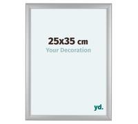 yd. Cornice 25x35 cm Argento Opaco - Cornice in MDF Como | Your Decoration, Vetro acrilico antiriflesso, Montaggio a parete, Adatta per foto, poster o puzzle, Made in Holland