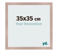 yd. Cornice 35x35 cm Rosa Antico - Cornice in MDF Bologna | Your Decoration, Vetro acrilico antiriflesso, Montaggio a parete, Adatta per foto, poster o puzzle, Made in Holland