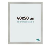 yd. Cornice 40x50 cm Argento Opaco - Cornice in MDF Bologna | Your Decoration, Vetro acrilico antiriflesso, Montaggio a parete, Adatta per foto, poster o puzzle, Made in Holland
