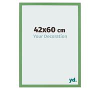 yd. Cornice 42x60 cm Verde - Cornice in MDF Bologna | Your Decoration, Vetro acrilico antiriflesso, Montaggio a parete, Adatta per foto, poster o puzzle, Made in Holland