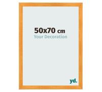 yd. Cornice 50x70 cm Arancione - Cornice in MDF Pisa | Your Decoration, Vetro acrilico antiriflesso, Montaggio a parete, Adatta per foto, poster o puzzle, Made in Holland
