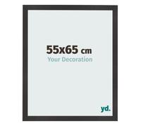 yd. Cornice 55x65 cm Nero Opaco - Cornice in MDF Bologna | Your Decoration, Vetro acrilico antiriflesso, Montaggio a parete, Adatta per foto, poster o puzzle, Made in Holland