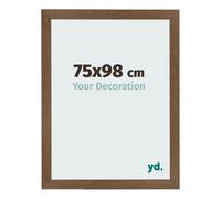 yd. Cornice 75x98 cm Rovere Rustico - Cornice in MDF Bologna | Your Decoration, Vetro acrilico antiriflesso, Montaggio a parete, Adatta per foto, poster o puzzle, Made in Holland