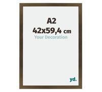 yd. Cornice A2 42x59.4 cm Bronzo Decorativo - Cornice in MDF Mura | Your Decoration, Vetro acrilico antiriflesso, Montaggio a parete, Adatta per foto, poster o puzzle, Made in Holland