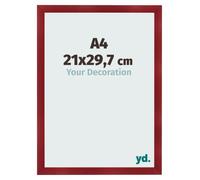 yd. Cornice A4 21x29.7 cm Vino Rosso Spazzato - Cornice in MDF Pisa