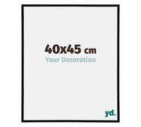 yd. Your Decoration - Cornice 40x45 cm - Nero Opaco - Cornice Decorativa Parete in Alluminio con Vetro in acryl - Ottima Qualità - Annecy
