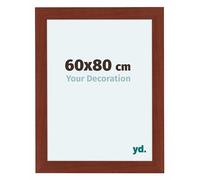 yd. Your Decoration - Cornice 60x80 cm - Ciliegie - Decorativa Parete in Legno con Vetro in acryl - Antiriflesso - 60x80 Cornice - Como