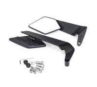 YDADV Per Yamaha MT-07 MT-09 MT-10 MT09SP MT10 SP specchio stealth regolabile, specchietto laterale antiriflesso con due ali aerodinamiche (trasparente)