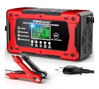 YDBAO Caricabatterie Auto 10A 12V Multi Protezioni Carica Batteria per Auto Intelligente Mantenitore di Carica Auto Moto con Schermo LCD per Moto, Barche, Auto, Batteria AGM, LiFePO4