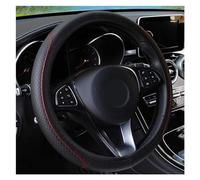 YDCDFVBVGM Accessori Auto Interno Coprivolante per Auto Coprivolante Antiscivolo Traspirante 37-38 Cm Accessori per La Decorazione Automatica Custodia Volante Cover Pelle(Red)