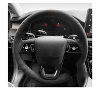 YDCDFVBVGM Accessori Auto Interno per Lincoln per Corsair per Aviator per Nautilus per MKC per MKZ Coprivolante per Auto Accessori per Auto Custodia Volante Cover Pelle(Suede D)