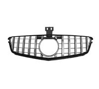 YDCDFVBVGM Centrale Anteriore Griglia di Sfiato per Classe C per W204 per C204 per C43 per Coupé Accessori per Auto Turismo Griglia Radiatore Anteriore Griglia Anteriore Auto(Chrome Silver)