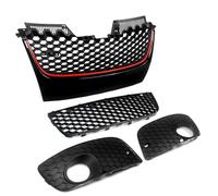 YDCDFVBVGM Centrale Anteriore Griglia di Sfiato per VW per GTI per Gli MK5 2006-2009 Griglia Anteriore in Plastica ABS Nera Accessori per Auto Griglia Anteriore Auto
