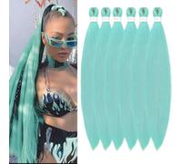 YDDM Capelli Per Treccine Africane Lilla Extension Treccine Texture Yaki Easy Install per Principianti 20 Pollici 6 Pezzi Capelli Leggeri e Naturali per Box Braids, Twist e Crochet