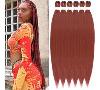 YDDM Capelli Per Treccine Africane Rame Extension Treccine Texture Yaki Easy Install per Principianti 26 Pollici 6 Pezzi Capelli Leggeri e Naturali per Box Braids, Twist e Crochet