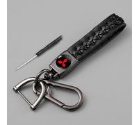 YDDNRBU Portachiavi Auto, per Mitsubishi L200 2015-2018 Sostituire Chiavi Anelli Anti-Smarrimento Personalizzato Moda Famiglia Regalo Car Accessori,Gun Black