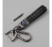 YDDNRBU Portachiavi Auto, per Volvo Xc60 S90 S60 Xc90 Xc40 Sostituire Chiavi Anelli Anti-Smarrimento Personalizzato Moda Famiglia Regalo Car Accessori,Gun Black