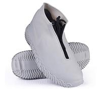 ydfagak Impermeabile Copriscarpe, Copriscarpe Antiscivolo con Suola Antiscivolo Rinforzata, Copriscarpe Riutilizzabili Pieghevole per Le Giornate Di Pioggia e Neve (M (34-38), Grigio)