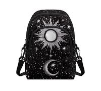 YDFISH Borsa a tracolla da donna, leggera, a tracolla, per telefono, borsa da viaggio, mini borsa a tracolla alla moda, Somma Luna Stelle