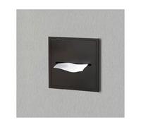 YDHFCD Nicchia a Muro Inox con Porta Rotolo Integrato | Cestino Estraibile, Risparmio Spazio, Antiruggine, Senza Piastrelle(Black,20x20x12.5cm)