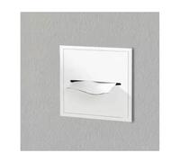YDHFCD Nicchia a Muro Inox con Porta Rotolo Integrato | Cestino Estraibile, Risparmio Spazio, Antiruggine, Senza Piastrelle(White,20x20x12.5cm)