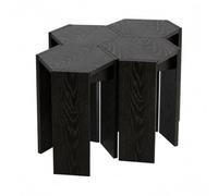 YDHFCD Sgabello Esagonale Legno Massello Multiuso Tavolino da salotto | Sgabello modulare esagonale, tavolino polivalente e comodino, mobile in legno massello, porta(Style 8)