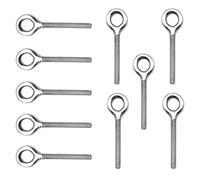 YDHfdc 10 Pezzi M6 Bulloni ad occhio in acciaio inossidabile Golfare a gambo lungo Per il Fissaggio e L'attaccatura,70mm