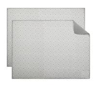 YDHfdc 2 Pezzi Tappetino Scolapiatti Assorbente in Microfibra Tappetino Asciuga Piatti Tappetino Lavandino Cucina per il Bancone Della Cucina, Quadrato Grigio, 50 cm x 38 cm