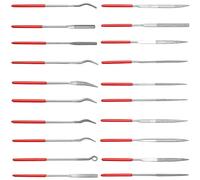 YDHfdc 20 Pcs Mini Lime di Aghi di Diamante 3x140mm Set di Lime Diamantate Lime e Raspe Utensili per La Molatura, Lucidatura e Incisione di Gioielli in Metallo Pietre di Vetro