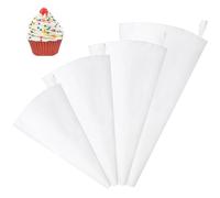 YDHfdc 4 Pezzi sac a Poche Professionali 45/40/35/30 cm sac a Poche Riutilizzabile Saccapoche Cotone Sacca a Poche per Dolci per Decorare Torte, Biscotti, Cupcakes