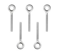 YDHfdc 5 Pezzi M8 Bulloni ad occhio in acciaio inossidabile Golfare a gambo lungo Per il Fissaggio e L'attaccatura,93mm