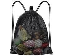 YDHfdc Borsa a Rete con Coulisse 45x40cm Borsa con Coulisse in Rete Grandi Zaini con Coulisse in Rete Borsa da Spiaggia a Rete per Shopping, Nuoto, Fitness, Spiaggia