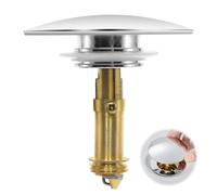 YDHfdc Tappo Lavandino Bagno Click Clack 66mm Tappi Lavandino Bagno Pop up Valvola di Scarico Ottone Tappo Bidet Tappo per Lavandino per Lavandino del Bagno