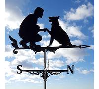 YDHNB Banderuola Segnavento in Acciaio Inossidabile Indicatore di Direzione del Vento Segna Vento Weathervane Acciaio Inossidabile per Tetto da Giardino Ornamento,Style 1