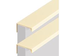 YDHSIKK cabinet tira Maniglie for mobili da cucina gialle chiare, maniglie nascoste for cassetti e armadietti, 2 pezzi, for armadi, guardaroba, lega di alluminio(Length 500mm)