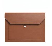 YDHSIKK Cartella portadocumenti a busta Borsa, Borsa portadocumenti in pelle PU formato A4 330x245 mm multicolore(Brown)