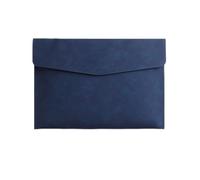 YDHSIKK Cartella portadocumenti a busta Borsa, Cartella portadocumenti in pelle, formato A4, organizer 235x330 mm, multicolore, confezione da 3(Blue)