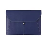 YDHSIKK Cartella portadocumenti a busta Borsa, Cartella portadocumenti in similpelle A4, organizer, 33x23,5 cm, multicolore, confezione da 3(Blue)