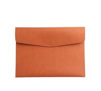 YDHSIKK Cartella portadocumenti a busta Borsa, Custodia portadocumenti in pelle PU, formato A4, organizer for archiviazione file, 245x330 mm, multicolore, confezione da 2(Brown)
