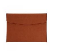 YDHSIKK Cartella portadocumenti a busta Borsa, Organizzatore for documenti in pelle PU multicolore 330x240 mm, confezione da 2(Brown)