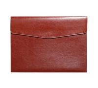 YDHSIKK Cartella portadocumenti a busta Borsa, Portadocumenti in pelle A4, borsa portadocumenti for ufficio, rosso 33x24,5 cm(Red 1)