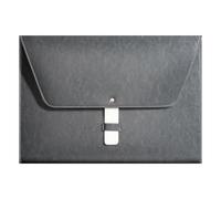 YDHSIKK Cartella portadocumenti a busta Borsa, Portadocumenti in pelle PU, 376x265 mm, grigio