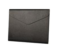YDHSIKK Cartella portadocumenti a busta Borsa, Portadocumenti in pelle PU A4 330x252 mm, nero/marrone, vari stili, confezione da 2(Black,Style 1)