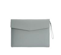 YDHSIKK Cartella portadocumenti a busta Borsa, Portadocumenti in pelle PU, cartella portadocumenti, organizer, multicolore, 345x250mm(Green)