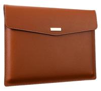 YDHSIKK Cartella portadocumenti a busta Borsa, Portadocumenti in pelle PU multicolore 33x24,3 cm, formato A4(Brown)