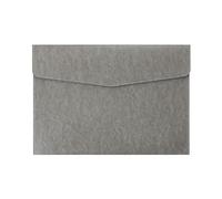 YDHSIKK Cartella portadocumenti a busta Borsa, Portadocumenti in pelle PU multicolore 33x24,3 cm(Grey)