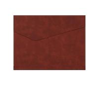 YDHSIKK Cartella portadocumenti a busta Borsa, Portadocumenti in pelle PU, organizer for cartelle 33x24 cm multicolore(Dark Brown)