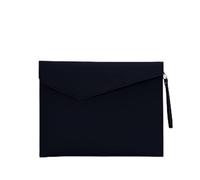 YDHSIKK Cartella portadocumenti a busta Borsa, Portadocumenti in PU, cartella portadocumenti, organizer, busta portadocumenti multicolore 275x345mm(Black)